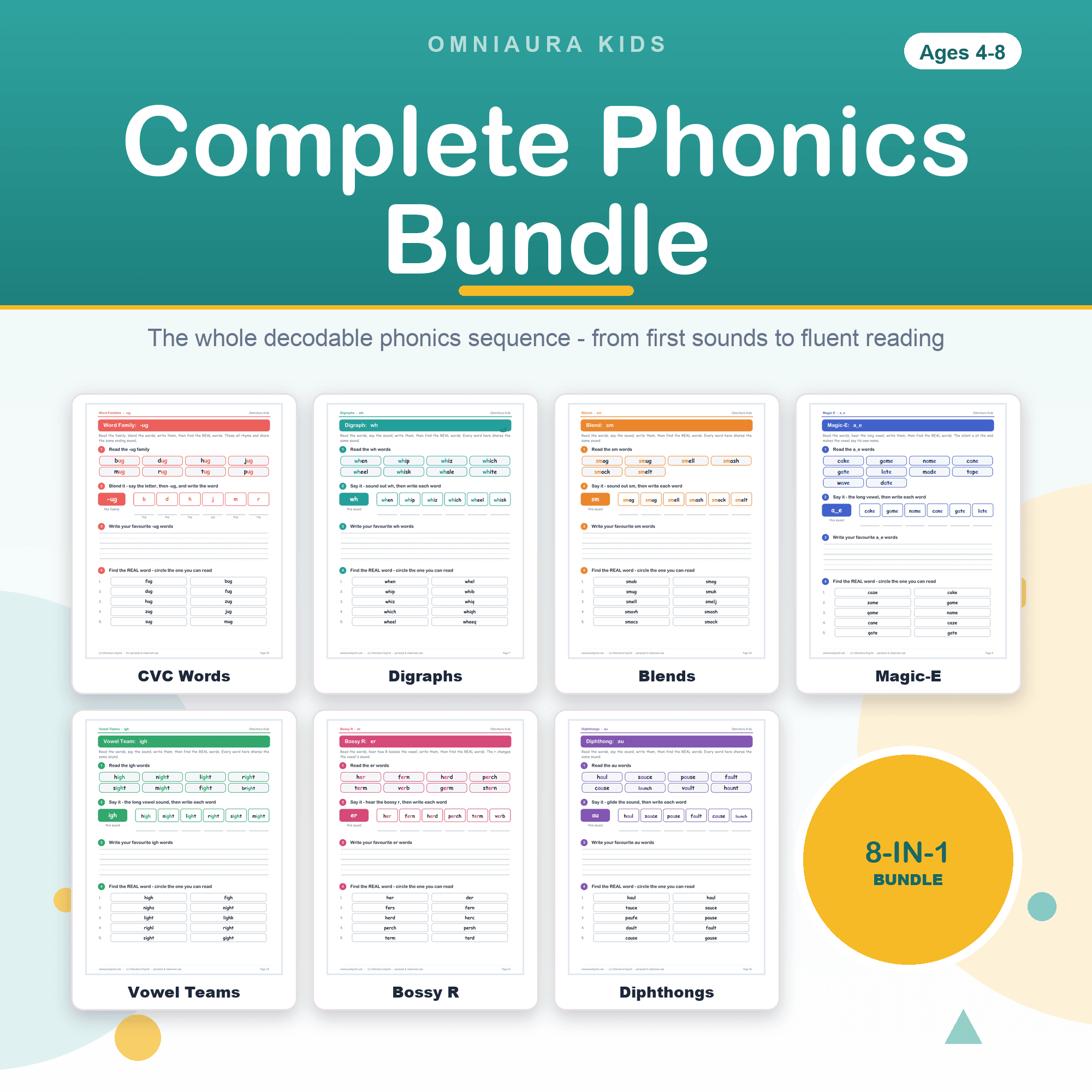 Phonics Bundle — printable preview