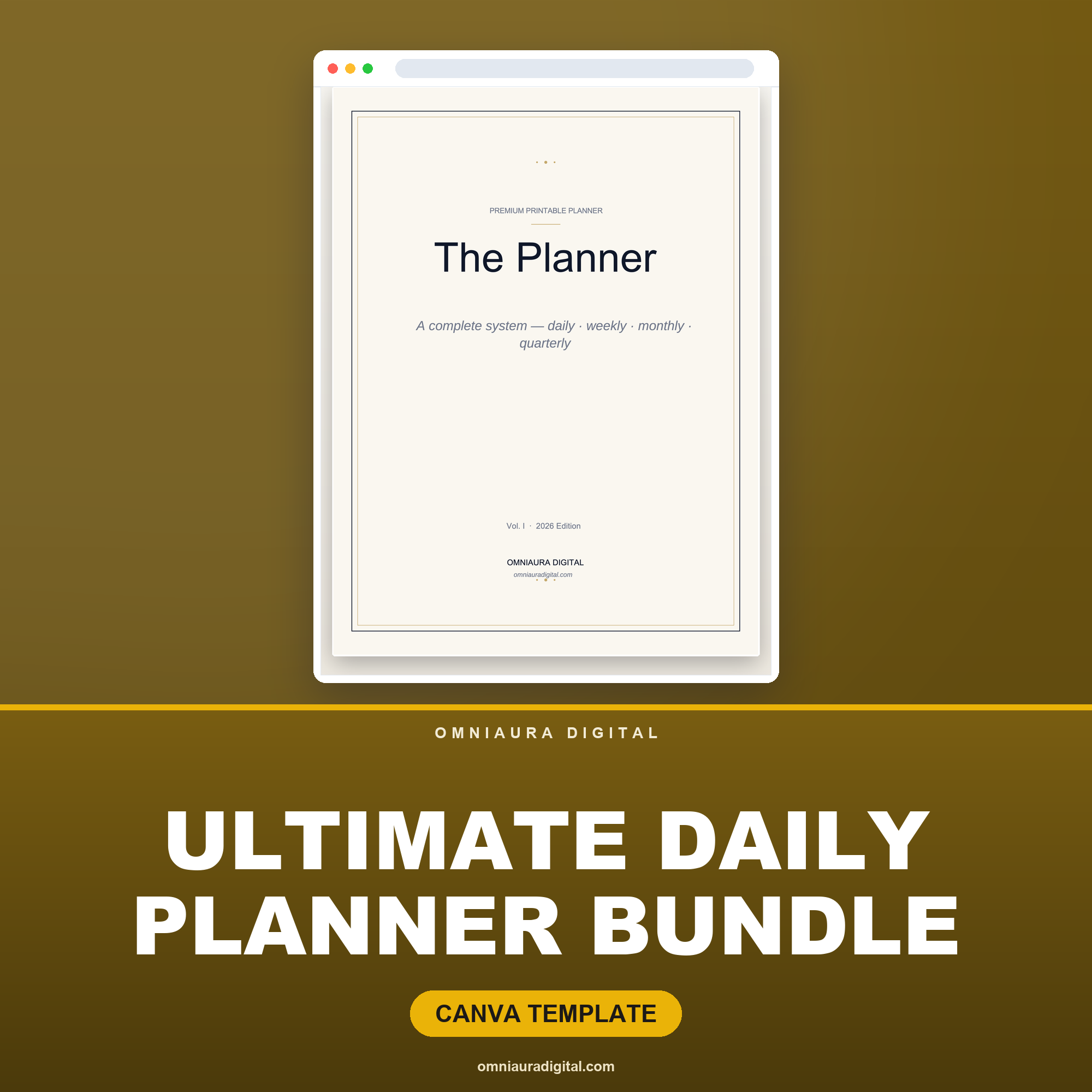Daily Planner Bundle — printable preview